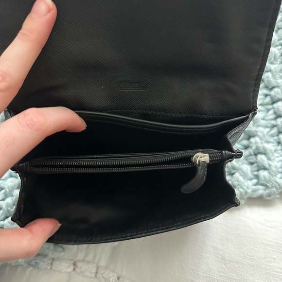 Small coach purse “wallet on a string” in black - Picture 7 of 9